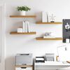 vidaXL Wall Shelf 4 pcs Beige 60 x 23 x 4 cm Engineered Wood