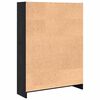 vidaXL Bookshelf Black Oak 80 x 24 x 109 cm Engineered Wood