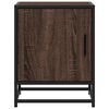 vidaXL Bedside Cabinets 2 pcs Brown Oak 40x31x50 cm Engineered Wood and Metal