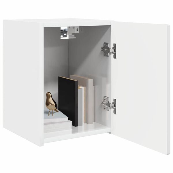 vidaXL TV Wall Cabinet Gloss White 30 x 31 x 40 cm Engineered Wood