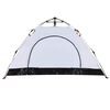 vidaXL Camping Tent 2-Person White Blackout Fabric Quick Release