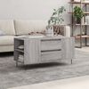 vidaXL Coffee Table Grey Sonoma 102x44.5x50 cm Engineered Wood