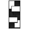 vidaXL Bookcase Black Oak 67x24x161 cm Engineered Wood