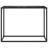 vidaXL Console Table Black 100x35x75 cm Tempered Glass