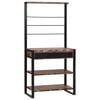 vidaXL Kitchen Rack Multicolour and Black 80 x 40 x 160 cm