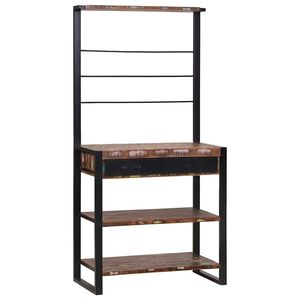 vidaXL Kitchen Rack Multicolour and Black 80 x 40 x 160 cm
