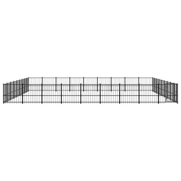 vidaXL Outdoor Dog Kennel Steel 76.21 m&sup2;