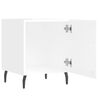 vidaXL Bedside Cabinets 2 pcs High Gloss White 40x40x50 cm Engineered Wood