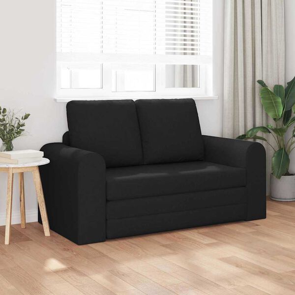 vidaXL Sofa Bed Black 148 x 71 x 83 cm Fabric