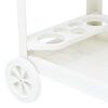 vidaXL Beverage Cart White 69x53x72 cm Plastic