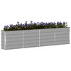 vidaXL Planter Light Grey 320 x 40 x 75 cm Steel