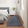 vidaXL Faux Sheepskin Rug Tafalla Anthracite 100 x 200 cm Polyester