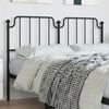 vidaXL Metal Replace Headboard Black 160 cm