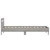 vidaXL Bed Frame without Mattress with Headboard Grey Sonoma 90x200 cm