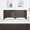 vidaXL Headboard Height Adjustable Manual Dark brown 180 cm Fabric