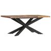 vidaXL Dining Table 180x90x76 cm Solid Reclaimed Wood