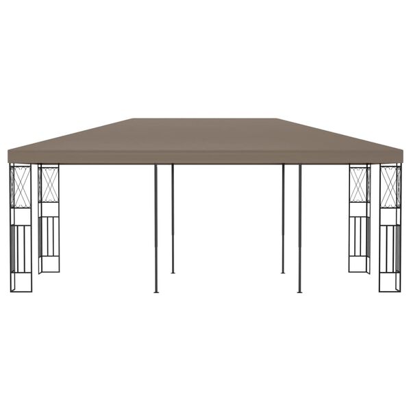 vidaXL Gazebo 6x3 m Taupe Fabric