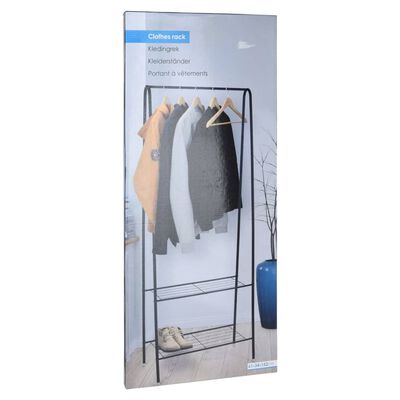 Storage Solutions Clothing Rack with 2 Tiers 61x34x152 cm