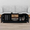 vidaXL Coffee Table Black 100x50x35 cm Solid Wood Pine