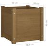 vidaXL Garden Planters 2 pcs Honey Brown 40x40x40 cm Solid Pinewood
