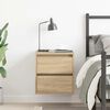 vidaXL Wall-mounted Bedside Cabinet Sonoma Oak 38x34x40 cm