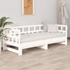 vidaXL Pull-out Day Bed without Mattress White 2x(90x200) cm