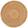 vidaXL Area Rug Hand-braided Jute 150 cm Round