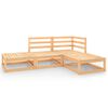 vidaXL Garden Lounge Set | Natural Wood | Solid pinewood | 70 x 70 x 67 cm