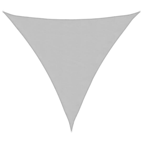 vidaXL Sun Shade Sail Light Grey 2x2x2 m 100% Polyester Oxford