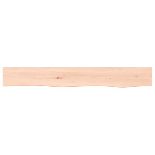 vidaXL Wall Shelf 80x10x6 cm Untreated Solid Wood Oak