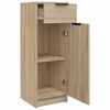 vidaXL Bathroom Cabinet Sonoma Oak 32x33.5x90 cm Engineered Wood