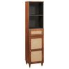 vidaXL Bathroom Cabinet 3 pcs Brown and Black Solid Mango Wood