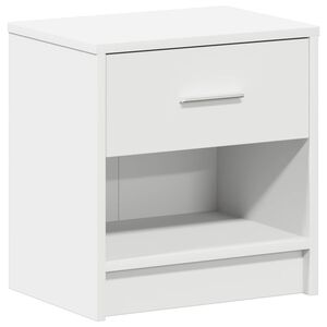 vidaXL Bedside Cabinet with Drawer White 39x28x41 cm