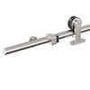 vidaXL Sliding Door Hardware Kit 183 cm Stainless Steel Silver