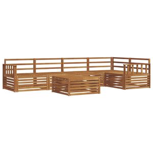 vidaXL Outdoor Sofa Set 6 pcs Natural Solid Acacia Wood