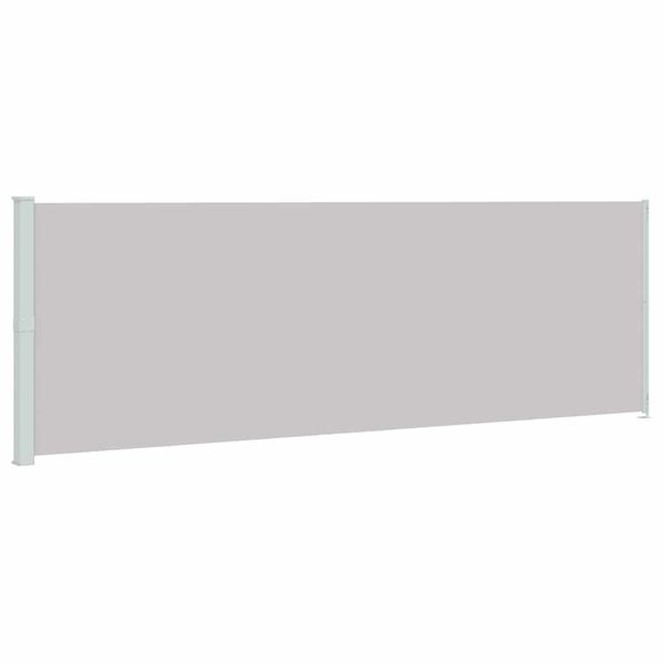 vidaXL Patio Retractable Side Awning 200x600 cm Grey