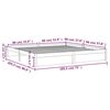 vidaXL Bed Frame without Mattress Solid Wood 180x200 cm Super King Super King Size
