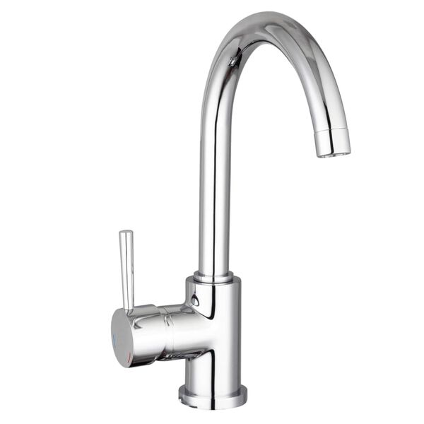 SCH&Uuml;TTE Sink Mixer with Round Spout UNICORN Chrome