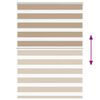 vidaXL Zebra Blind Sand Brown 95x150 cm Fabric Width 90.9 cm Polyester
