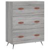 vidaXL Highboard Grey Sonoma 69.5x34x180 cm Engineered Wood