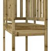 vidaXL Play Tower Brown 52.5 x 110.5 x 214 cm Solid Impregnated Wood