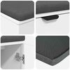 vidaXL Hall Bench with Cushion with Storage White 100 x 38 x 46 cm
