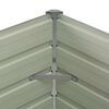 vidaXL Raised Garden Bed Anthracite 100x100x77 cm Galvanised Steel