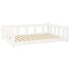 vidaXL Dog Bed White 105.5x75.5x28 cm Solid Wood Pine