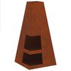 vidaXL Fire Bowl Rusty 50 x 50 x 100 cm Weathering Steel
