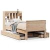 vidaXL Bookcase Bed without Mattress 90x190 cm Single Solid Wood Pine