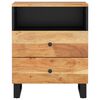 vidaXL Bedside Cabinet 50x33x62 cm Solid Wood Acacia&Engineered Wood