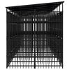 vidaXL Outdoor Dog Kennel with Roof Steel 14.75 m&sup2;