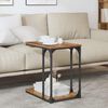 vidaXL Side Table with Shelf Old wood 50 x 35 x 52 cm Engineered wood