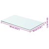 vidaXL Shelf Panel Glass Clear 60x30 cm